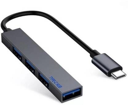 Pitambara Type C HUB 4 Port USB-C to USB 2.0 Splitter Converter OTG Adapter Type C HUB 4 Port USB 3.1 Type C Male to USB Hub