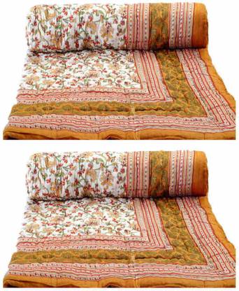 Indcrown Printed Double Quilt for  Heavy Winter