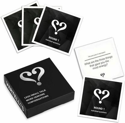 Vertellis Conversation starter card game to have more meaningful connections with loved ones