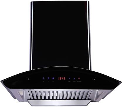 Ekko B3 Plus 60 Auto Clean Wall Mounted Black 1200 CMH Chimney