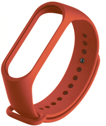 Microcart Silicone Strap for models Xiaomi Mi Band 3 and Mi Band 4, with  Plain design and Electric Orange color (Device not included) Smart Band  Strap Price in India - Buy Microcart
