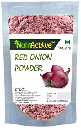 NutrActive Pure Organic Red Onion Powder 100gm