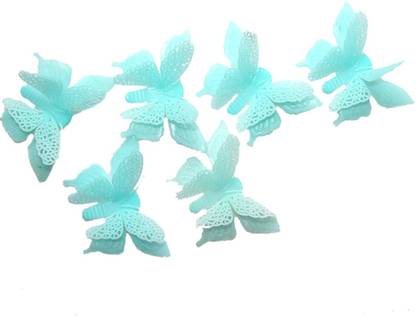 RANGOLI 12 cm glow in dark butterfly Self Adhesive Sticker