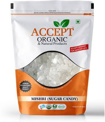 ACCEPT ORGANIC ORGANIC MISHRI (SUGAR CANDY) 200GM Sugar