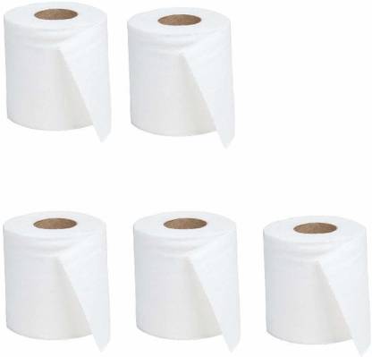 Diem Ply Soft Toilet Tissue Paper Rolls - 100 Sheets (Pack of 5) Toilet Paper Roll