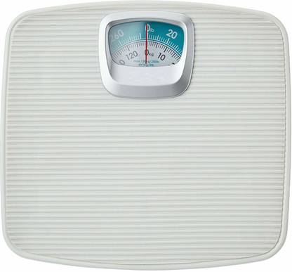 Rorian Analog Weight Machine With 130 Kg Capacity, Mechanical Analog(White) Weighing Scale