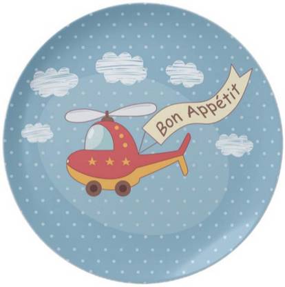 Nutcase Helicopter Dinner Plate