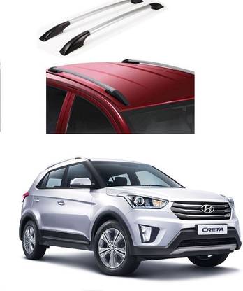 PRTEK Car Stylish Drill free Roof Rails Spoiler 0126 Chrome Hyundai Creta Rear Garnish