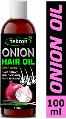 tekzon 100% Pure & Natural ONION Herbal Hair Oil - Blend of 14 Natural Oils Hair Oil