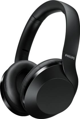 PHILIPS TAPH802BK/00 Over-Ear Wireless Headphone with Hi-Res Audio, 30 Hr Playtime Bluetooth Gaming