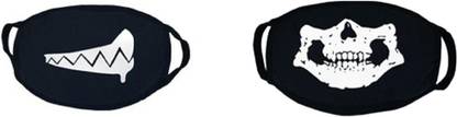 VRITRAZ Glow in the dark , Pollution Face Mask for Man Drooling Skull