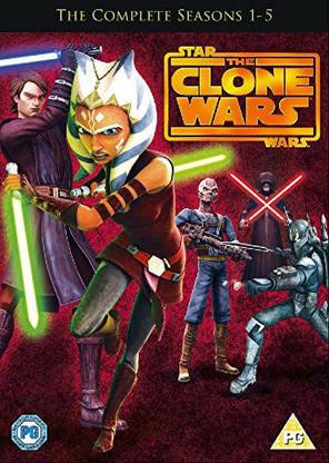 Star Wars: The Clone Wars - The Complete Seasons 1 to 5 (23-Disc Box Set) (Slipcase Packaging + Fully Packaged Import) (Region 2)