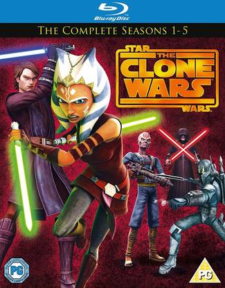 Star Wars: The Clone Wars - The Complete Seasons 1 to 5 (14-Disc Box Set) (Region Free + Slipcase Packaging + Fully Packaged Import)