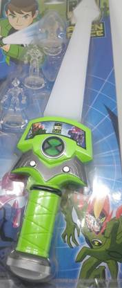 NGS Sword-Lightning Toy for Kids with 3 Action Figure Guns & Darts