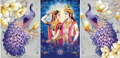 RANGOLI 3D MDF 1334 Digital Reprint 18 inch x 12 inch Painting