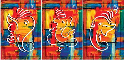RANGOLI 3D MDF 1320 Digital Reprint 18 inch x 12 inch Painting