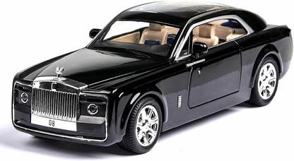 Honey Boo Die Cast Rolls Royce Vision Pull Back Sedan with Blinking Lights