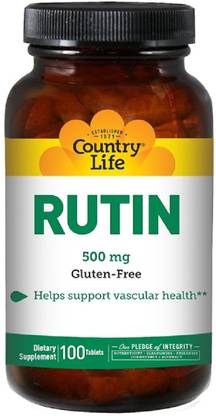Country Life Rutin, 500 mg, 100 Tablets