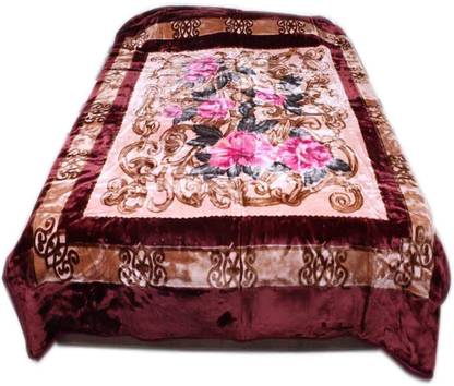 Abicon Printed Double Mink Blanket for  Heavy Winter