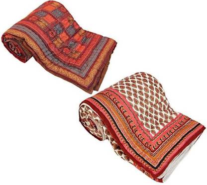 Indcrown Floral Double Quilt for  Heavy Winter