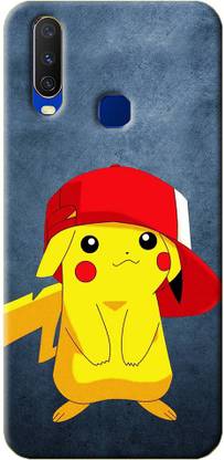 NDCOM Back Cover for VIVO Y12 Pikachu Printed