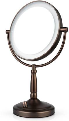 Miusco Bronze : 7X Lighted Magnifying Two Sided Makeup Mirror