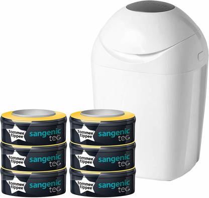 Tommee Tippee Sangenic Nappy Disposal Starter Pack Diaper Disposal Bin