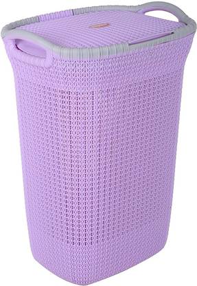 NAYASA 40 L Purple Laundry Basket