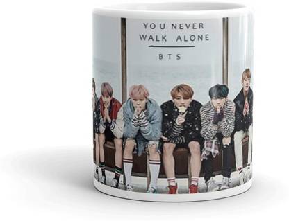 STYLE & FASHION BTS Bangtan Sonyeondan Bangtan Boys Kpop Music Band Printed Coffee Cup Gift4You230 Ceramic Coffee Mug