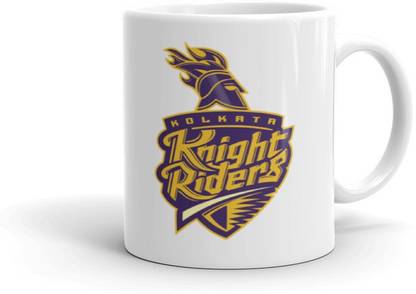 krishna traders IPL Team Kolkata Knight Riders Multicolour Printed Ceramic Coffee And Tea 330ML 214 Ceramic Coffee Mug