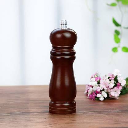 JAMBOREE Pepper Grinder Classic Oak Wood Spicy Pepper Salt Corn Mill Wooden, Ceramic Traditional Pepper Mill