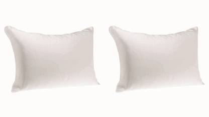 Soft Touch Polyester Fibre Solid Bed/Sleeping Pillow Pack of 2