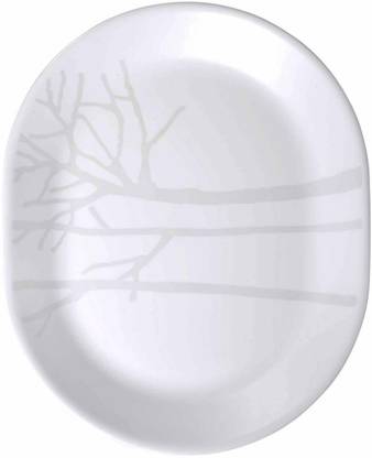CORELLE Frost Oval Big Serving Rice Plates
