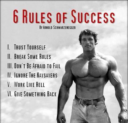 Motivational Quote By Arnold Schwarzenegger Poster Size (18" x 12" x 0.1"). Paper Print