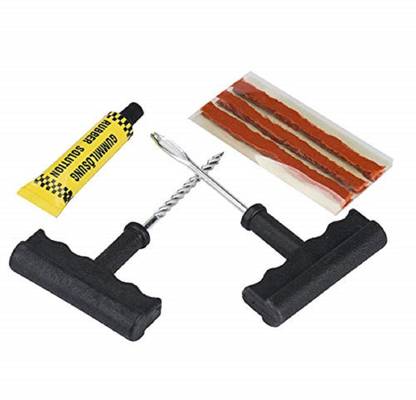 Chromoto ™ Car Tire Repair Tool Kit for Tubeless Emergency Tyre Fast Puncture Plug Tubeless Tyre Puncture Repair Kit