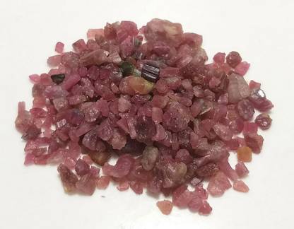ALDOMIN Pink Tourmaline Healing Crystal Small Raw/Rough Stone (100 Gram) Decorative Showpiece  -  1 cm