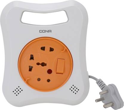 CONA 4181 MULTI 3 Pin Flex Box, 240V, 4 Meter|Electrical Extension Box with Universal Socket 3  Socket Extension Boards