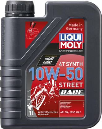 Liqui Moly R15,MICRA ACTIVA,GT650R,PULSAR 135 LS DTS-i,Ninja,CBR 250R Liqui Moly 4T 10w50 STREET RACE Full-Synthetic Engine Oil