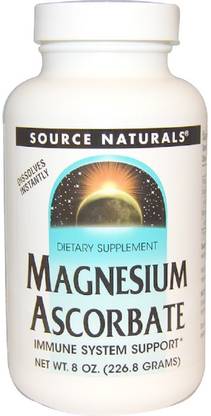 Source Naturals Magnesium Ascorbate, 8 oz (226.8 g)
