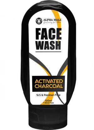 ALPHA MALE FACE WASH ACTIVATED CHARCOAL FOR MEN Face Wash
