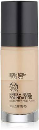 THE BODY SHOP Fresh Nude Foundation, Shade 12 Bora Bora Tiare, 1 Fluid Ounce [Cat_995] Foundation