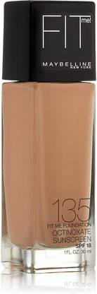 MAYBELLINE NEW YORK Fit Me! Foundation, 135 Creamy Natural, Spf 18, 1 Fluid Ounce [Cat_995] Foundation