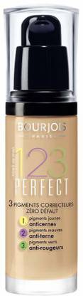 BOURJOIS 123 Perfect Foundation - 30Ml (55 Beige Fonce) [Cat_995] Foundation
