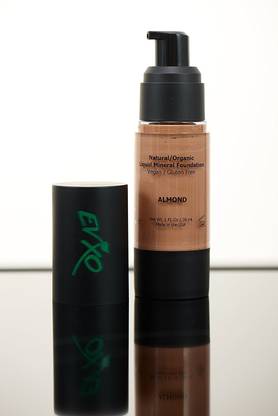 EVXO Natural Coverage Liquid Mineral Foundation Makeup - 90% Organic Ingredients, Glu Foundation