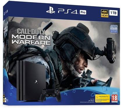 SONY PlayStation 4 Pro 1TB Console 1000 GB with Call of Duty: Modern Warfare