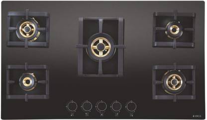 Elica PRO FB MFC 5B 90 MT FFD Glass Automatic Gas Stove