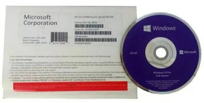 MICROSOFT Windows 10 Professional OEM 64 Bit genuine DVD with key.