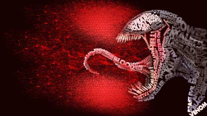 Comics Spider-man Spider-Man Cool Venom Text 3D Blood HD Wallpaper Background Paper Print