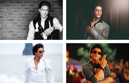 The Badshah of Bollywood shahrukh khan Poster | Shah Rukh Khan | HD Wall Poster for Room decor (12x18-Inch, 300GSM Thick Paper, Gloss Laminated) Paper Print