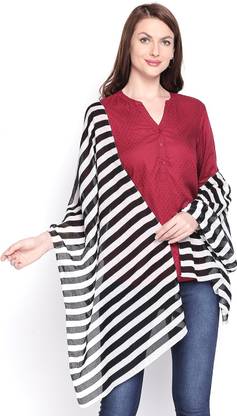 Style Quotient Striped Cotton Blend Women Stole